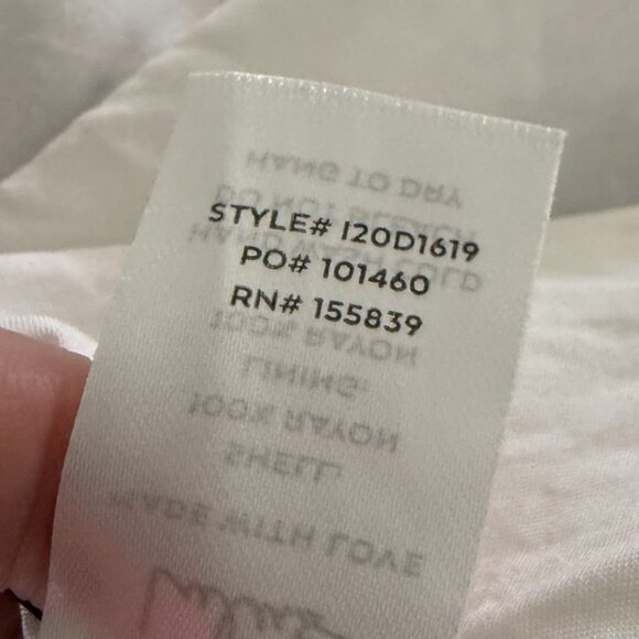 Lulus White Purple Ditsy Floral Button Detail Mini Dress M Cottagecore GIrly - Picture 7 of 7